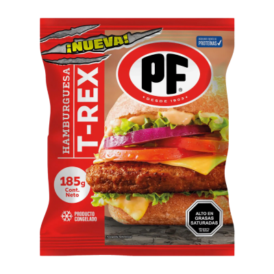 HAMBURGUESA T-REX PF 185GR