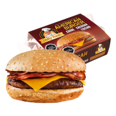 HAMBURGUESA AMERICANA CON TOCINO DAILY FRESH