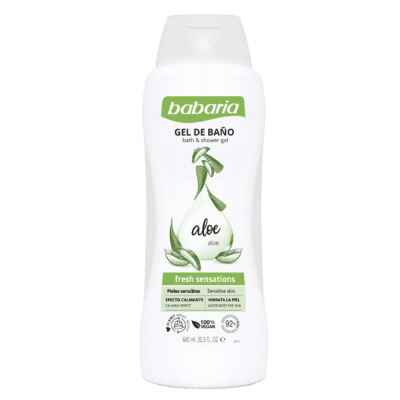 BABARIA GEL DE BAÑO ALOE 600ML