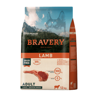 BRAVERY LAMB ADULT 12KG