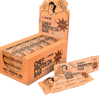 DISPLAY BARRA CHEF PROTEIN CHOCOLATE  X16U
