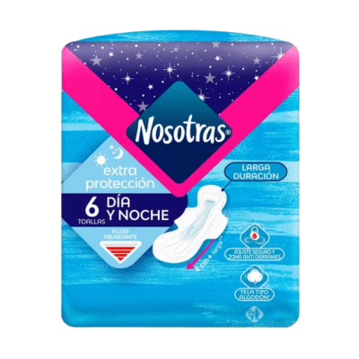 NOSOTRAS TOALLA HIGIENICA DIA Y NOCHE 6 UN