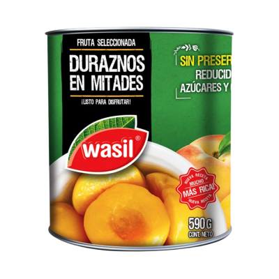 DURAZNO EN MITADES WASIL 590G