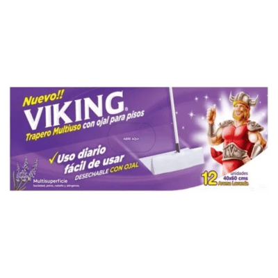 TRAPERO CON OJAL MULTIUSO VIKING LAVANDA X12