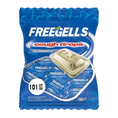 FREEGELLS COUGH DROPS 101U EUCALIPTO - MENTOL