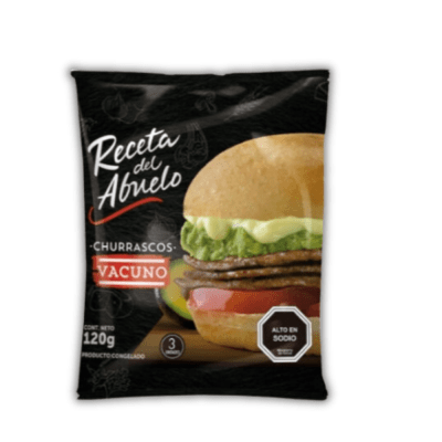 RECETA DEL ABUELO CHURRASCOS VACUNO 120G