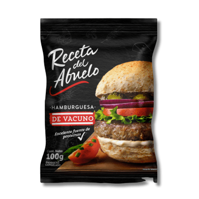 HAMBURGUESA DE VACUNO RECETA DEL ABUELO 100 GR