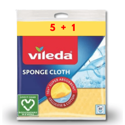 SPONGE PAÑO HUMEDO VILEDA  5+1