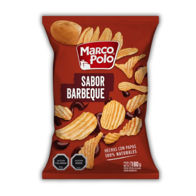 MARCO POLO PAPAS SABOR BARBEQUE 180 GR