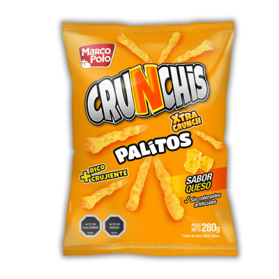 MARCO POLO  CRUNCHIS PALITOS QUESO 280 GR