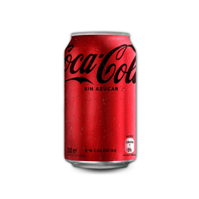 COCA COLA SIN AZUCAR LATA 350ML