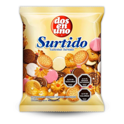 GALLETA SURTIDO DOS EN UNO 400GR