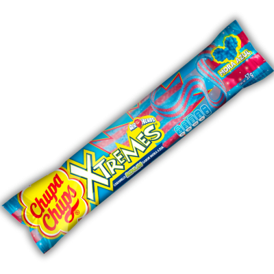 CHUPA CHUPS XTREMES SABOR MORA AZUL 57G