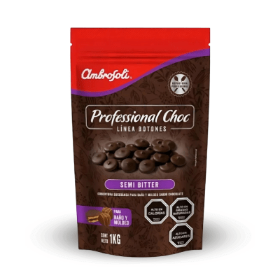 Botones Ambrosoli Semi Bitter 1K