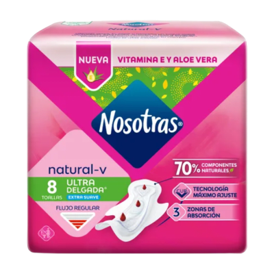 NOSOTRAS TOALLA HIGIENICA ULTRA DELGADA 8UN