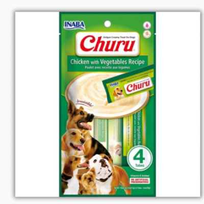 CHURU PERRO POLLO  60G 4TUBOS