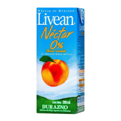 JUGO INDIVIDUAL LIVEAN DURAZNO 200ML 0