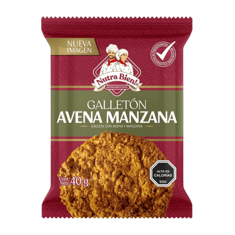 GALLETON AVENA Y MANZANA QUAKER 40GR1