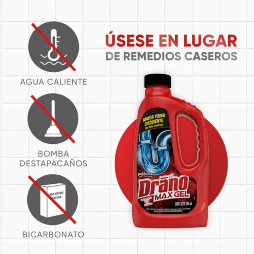 DRANO MAX GEL DESTAPACAÑERIAS 946ML4