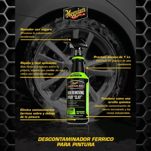 Descontaminador Ferrico Meguiars Iron Removing Spray Clay2