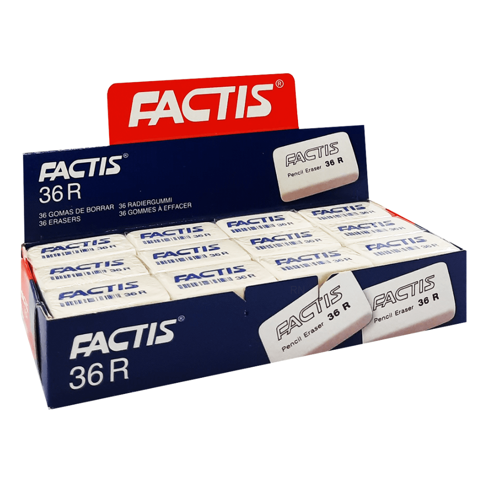 GOMA DE BORRAR FACTIS X 36UN1