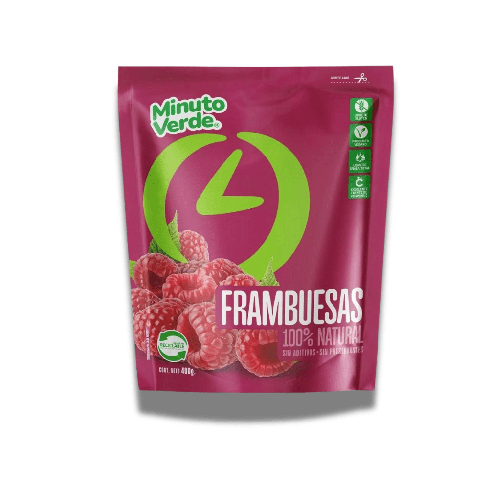 MINUTO VERDE FRAMBUESA 400G1