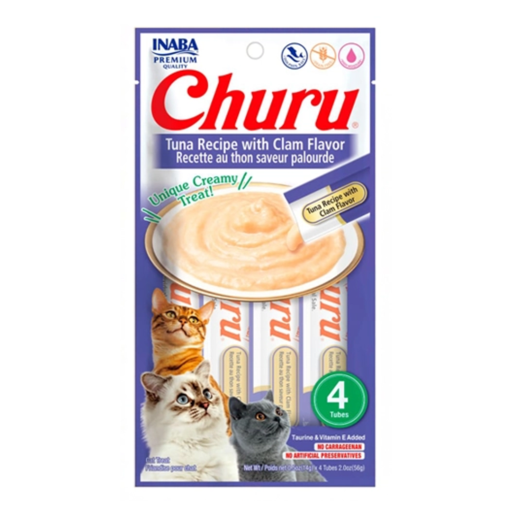 CHURU ATUN CON ALMEJA 4U 56GR1
