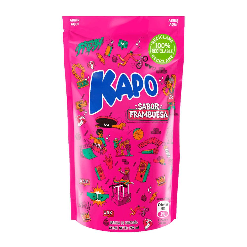 JUGO KAPO SABOR FRAMBUESA 252ML1