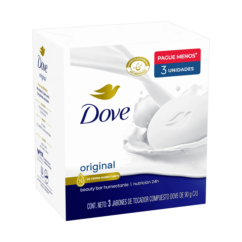 DOVE JABON BLANCO BARRA X3 90G C/U1