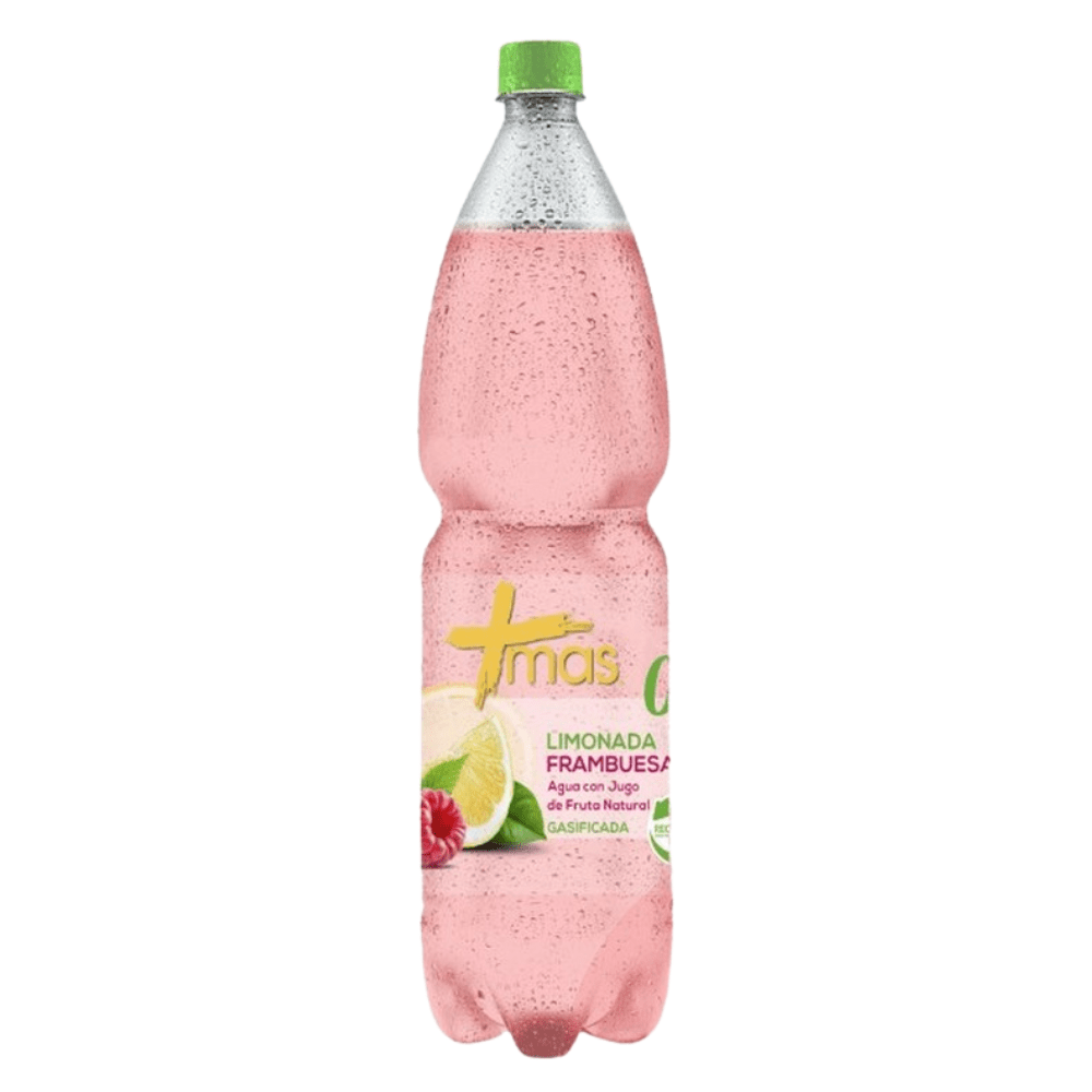 AGUA MAS LIMON FRAMBUESA 1600ML GASIFICADA1
