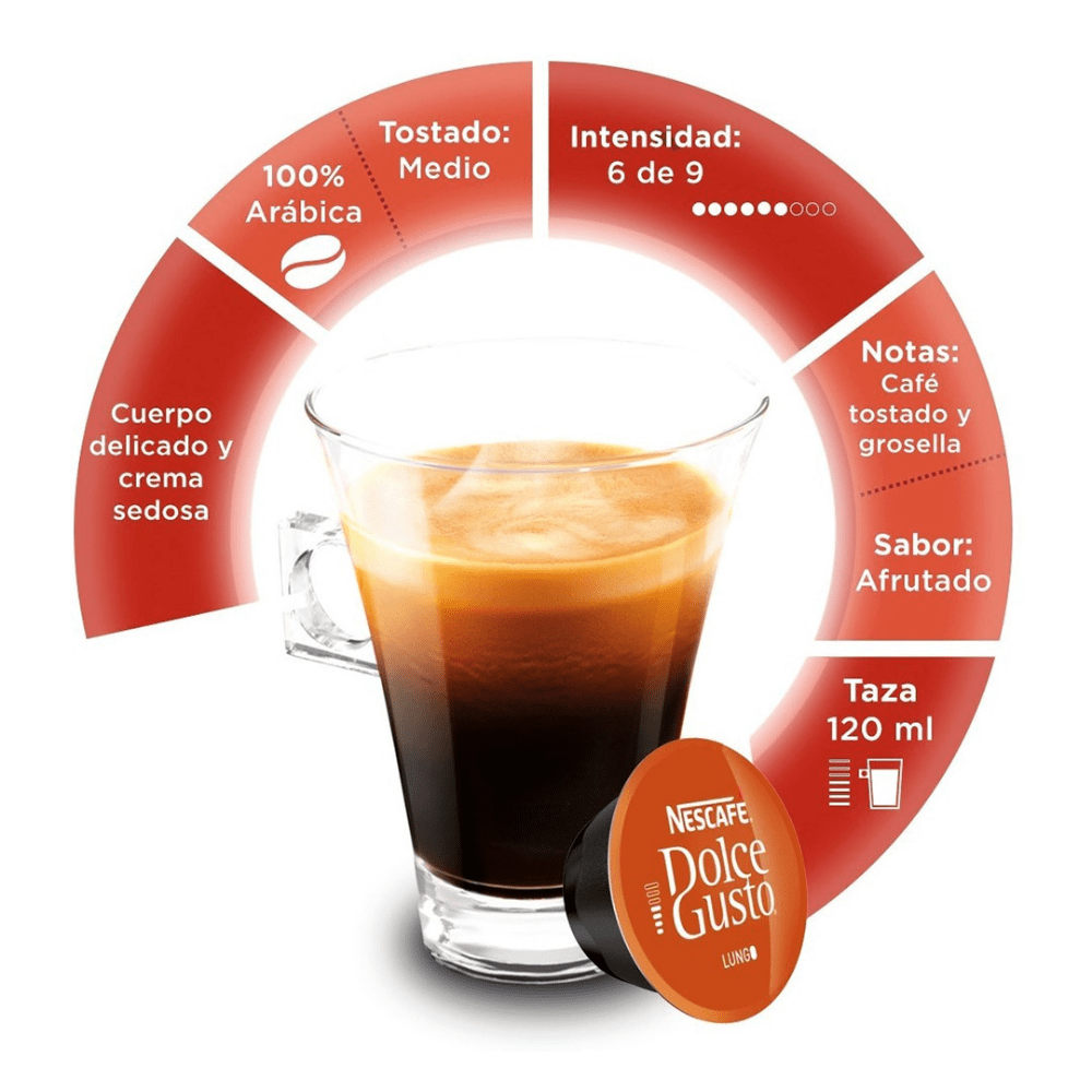 CAPSULAS DOLCE GUSTO LUNGO 70GX102