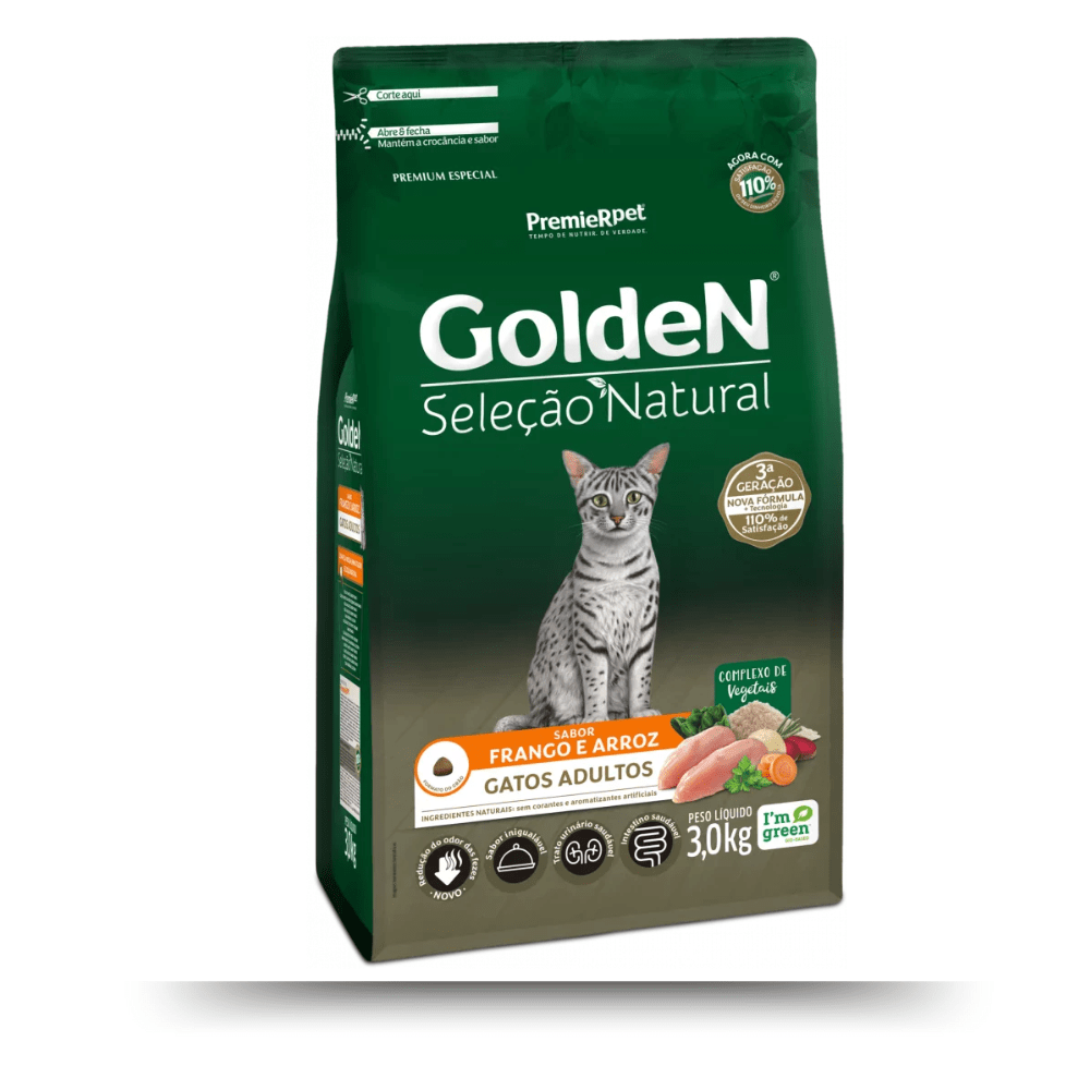 GOLDEN GATO ADULTO SABOR POLLO 3K1