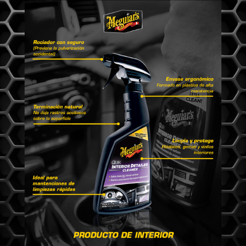 Limpiador De Interiores Meguiars Quik Interior Detailer 473 Ml2