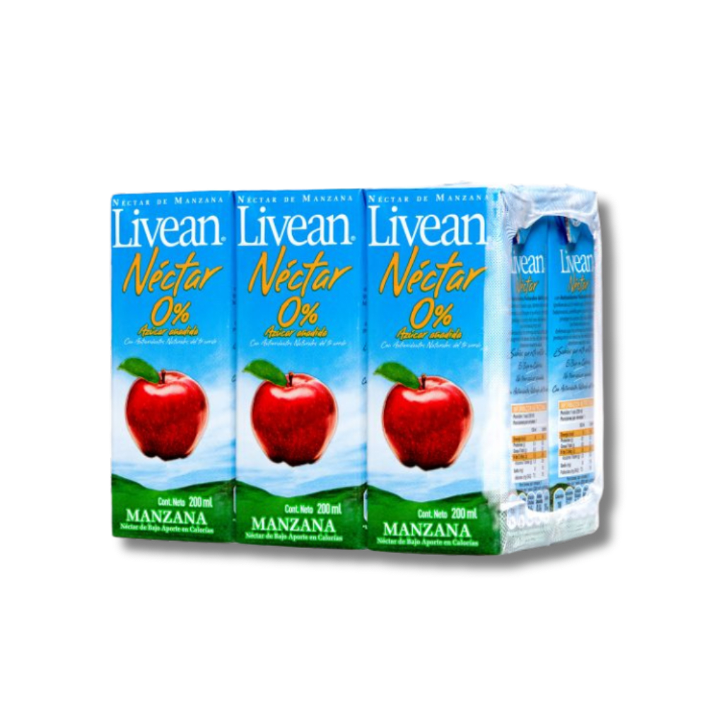 LIVEAN MANZANA X6 200ML1