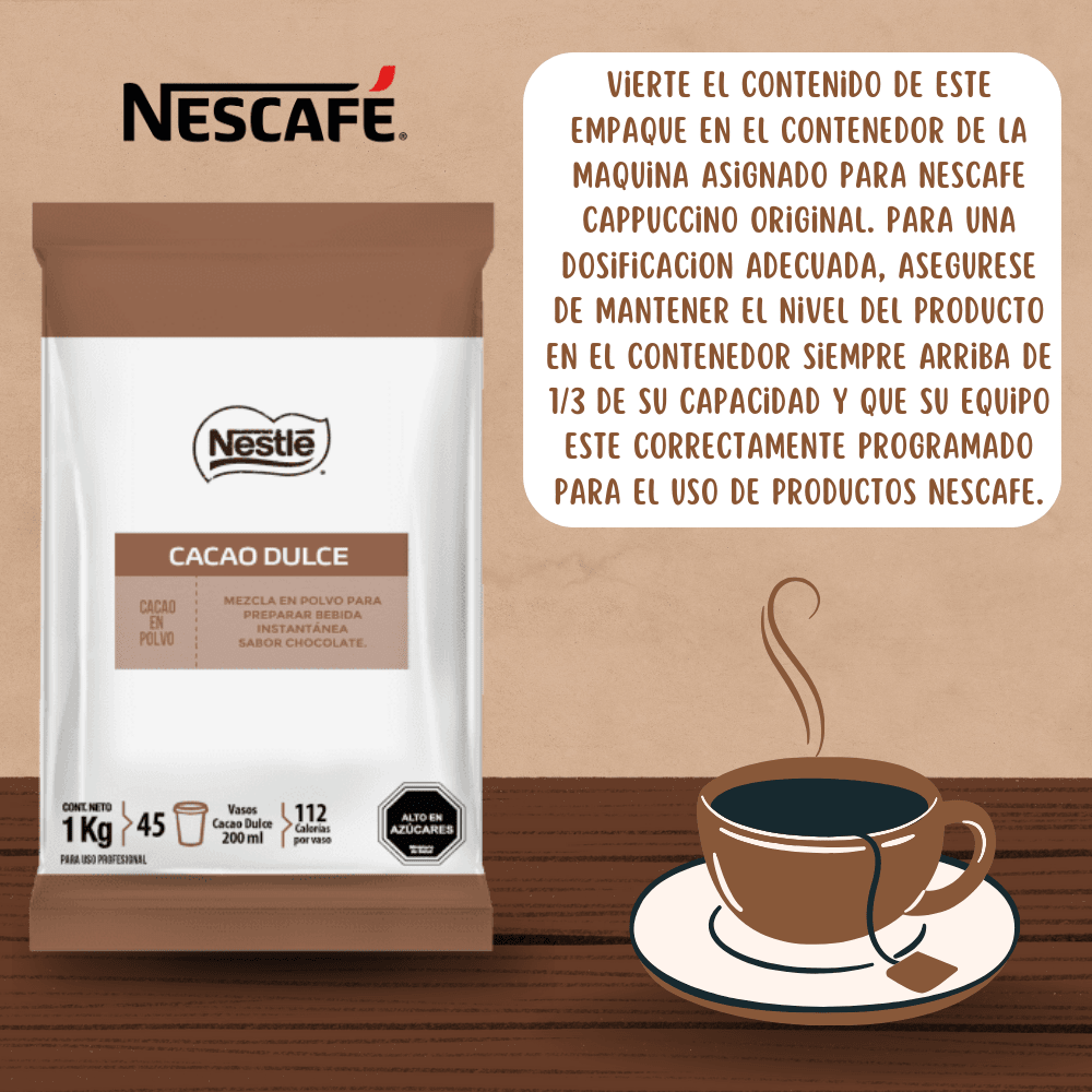 Nescafé Alegria Cacao Dulce 1kg2