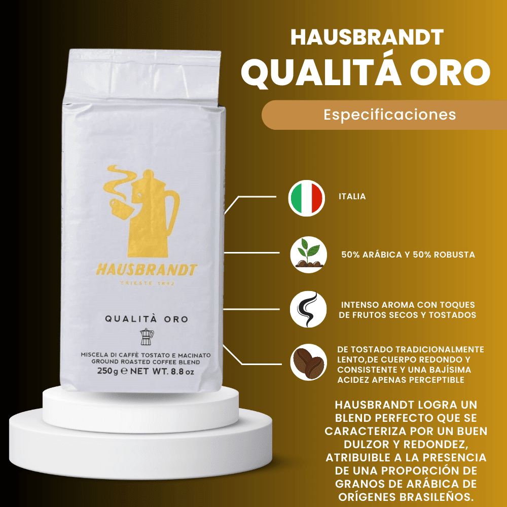 Cafe Molido Hausbrandt Oro 250g4