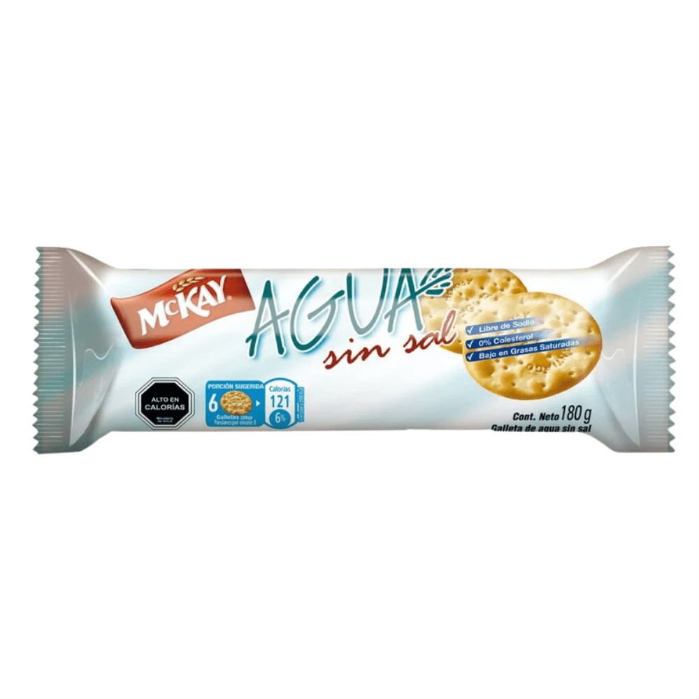 GALLETA AGUA SIN SAL MCKAY 180G1