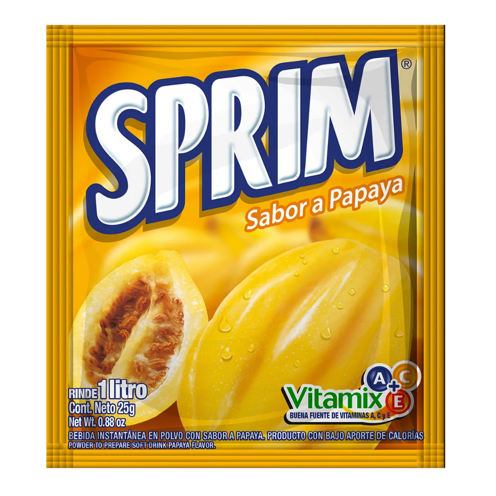 JUGO EN POLVO SPRIM PAPAYA 25G1