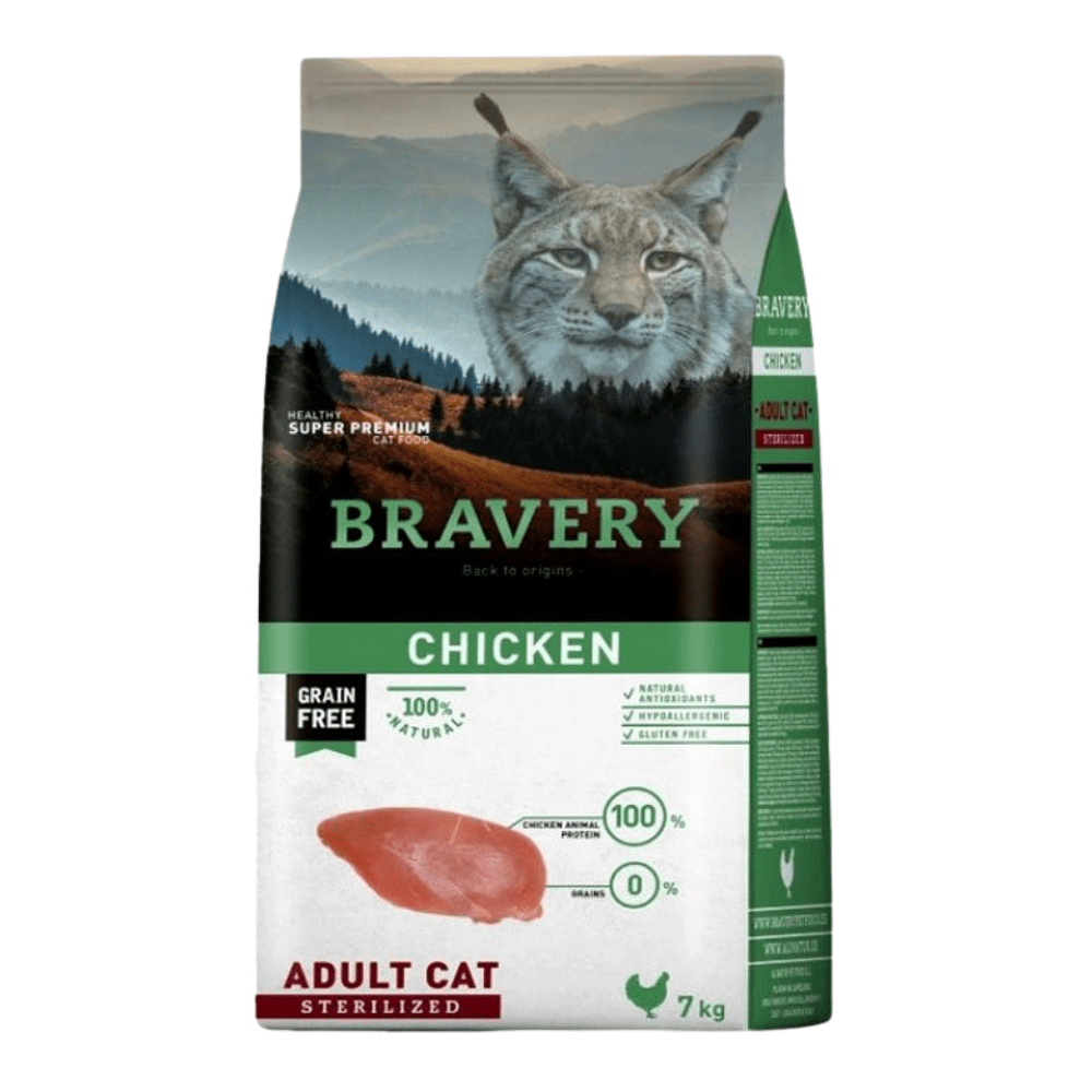BRAVERY CHICKEN ADULT CAT STERILIZED 7KG1
