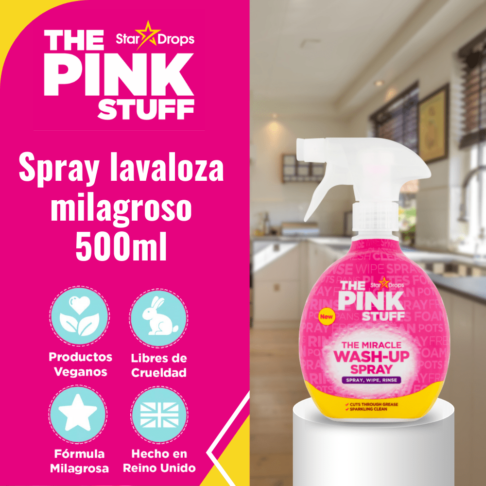 LAVALOZA WASH UP SPRAY THE PINK STUFF 500 ML2