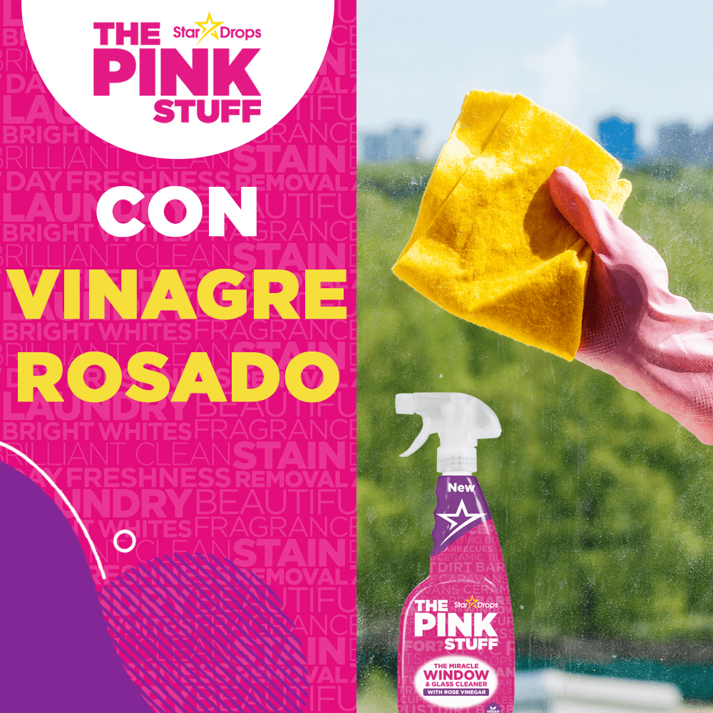 Limpiavidrios Vinagre Rosa The Pink Stuff 750 ml4
