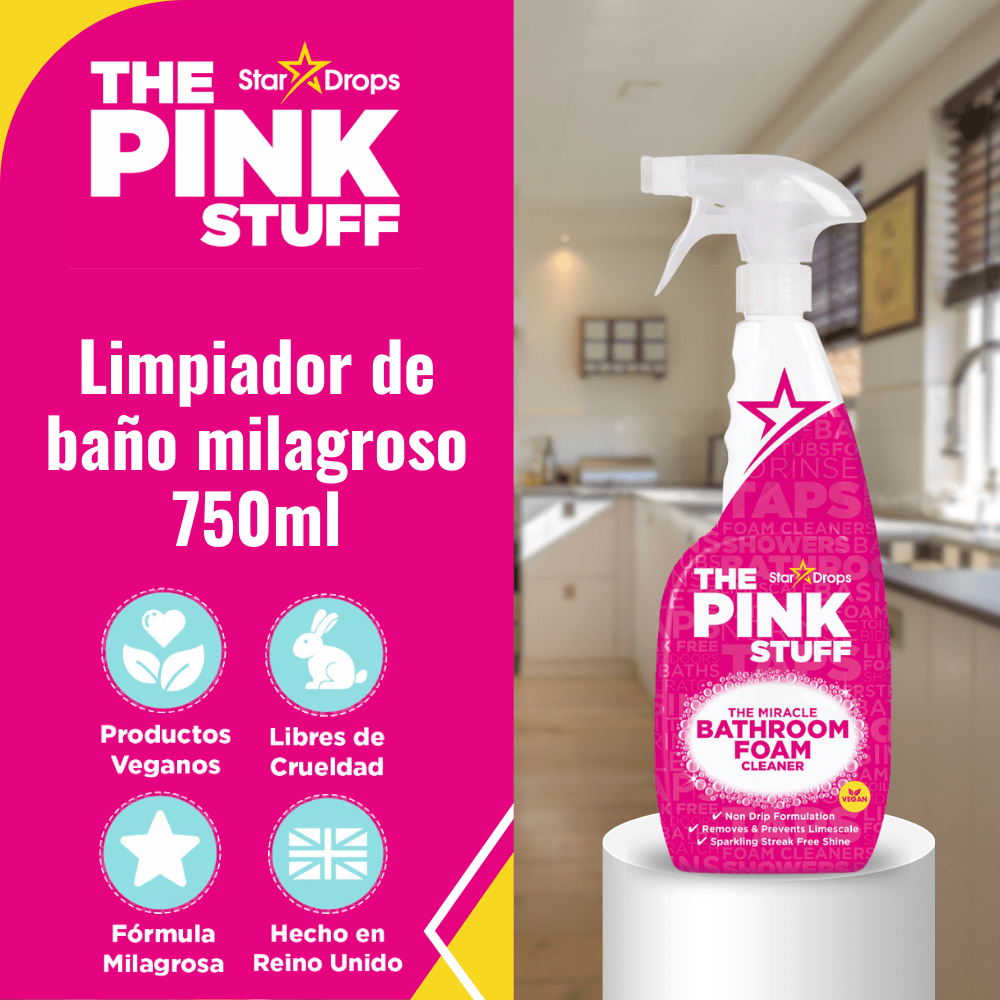 Limpiador Baño Espuma The Pink Stuff 750 ml2