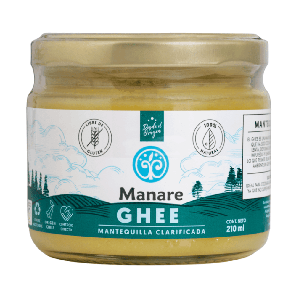MANARE GHEE MANTEQUILLA CLARIFICADA 210 ML1