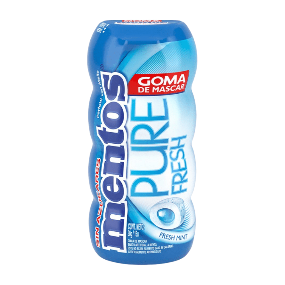 MENTOS GOMA DE MASCAR PURE FRESH 30GR FRESH MINT1