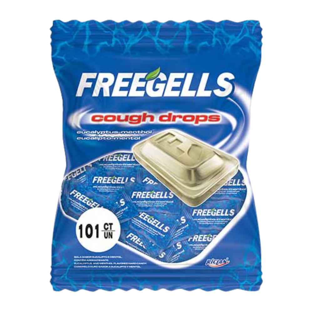 FREEGELLS COUGH DROPS 101U EUCALIPTO - MENTOL1