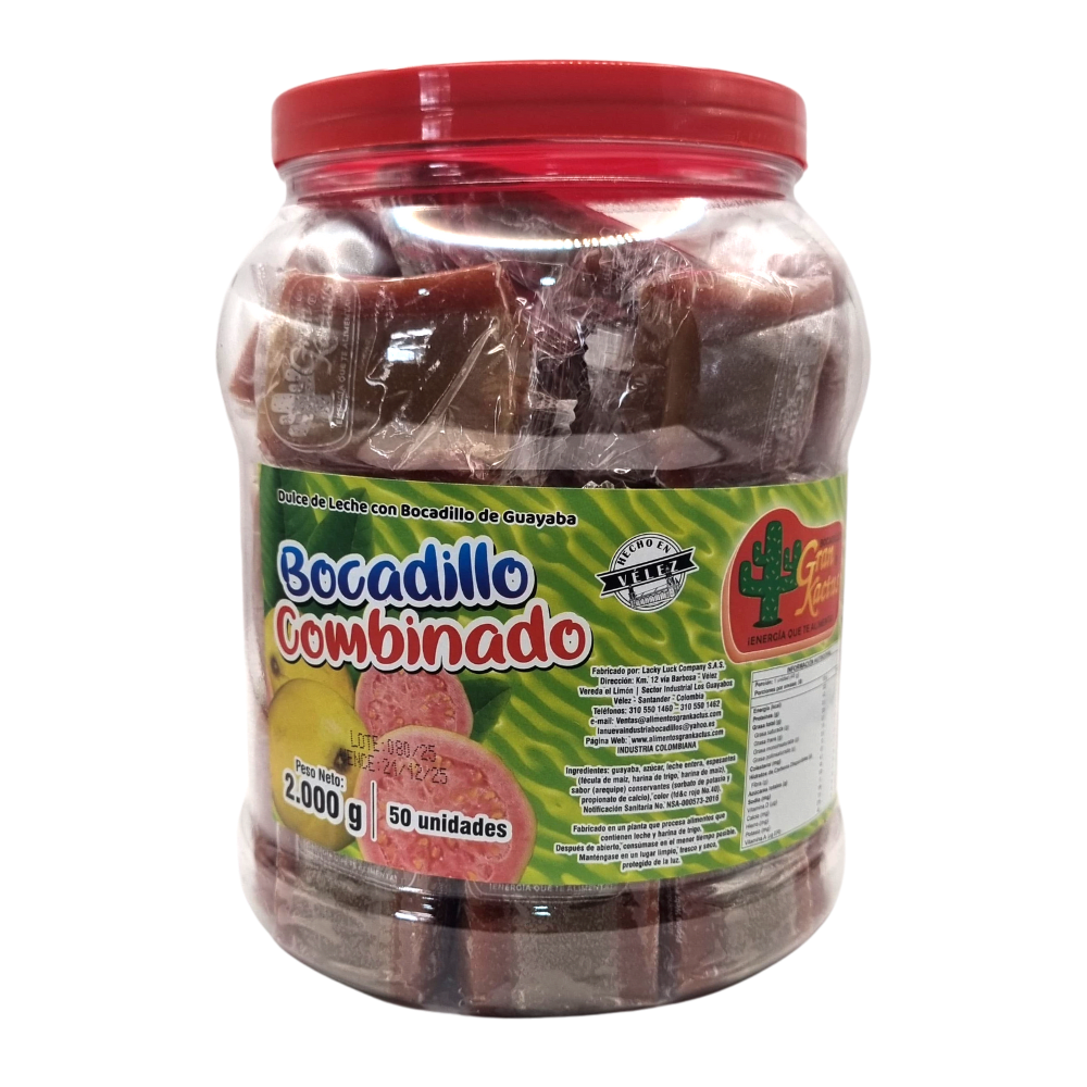 TARRO BOCADILLO MANJAR 50UN - 2KG1