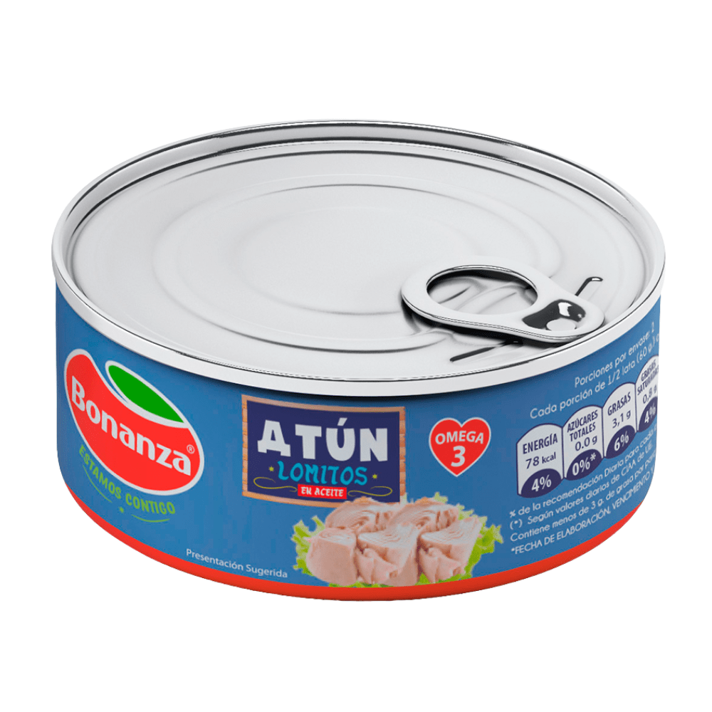 ATUN LOMITOS EN ACEITE 160g - BONANZA1