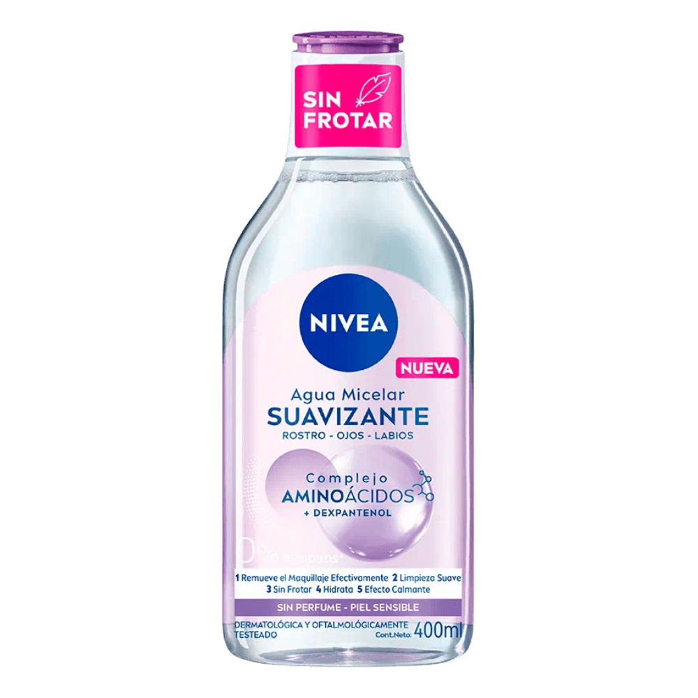 AGUA MICELAR SUAVIZANTE 400ML NIVEA1