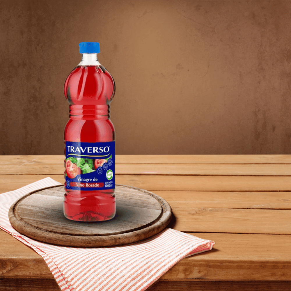 VINAGRE VINO ROSADO 1000ML TRAVERSO1