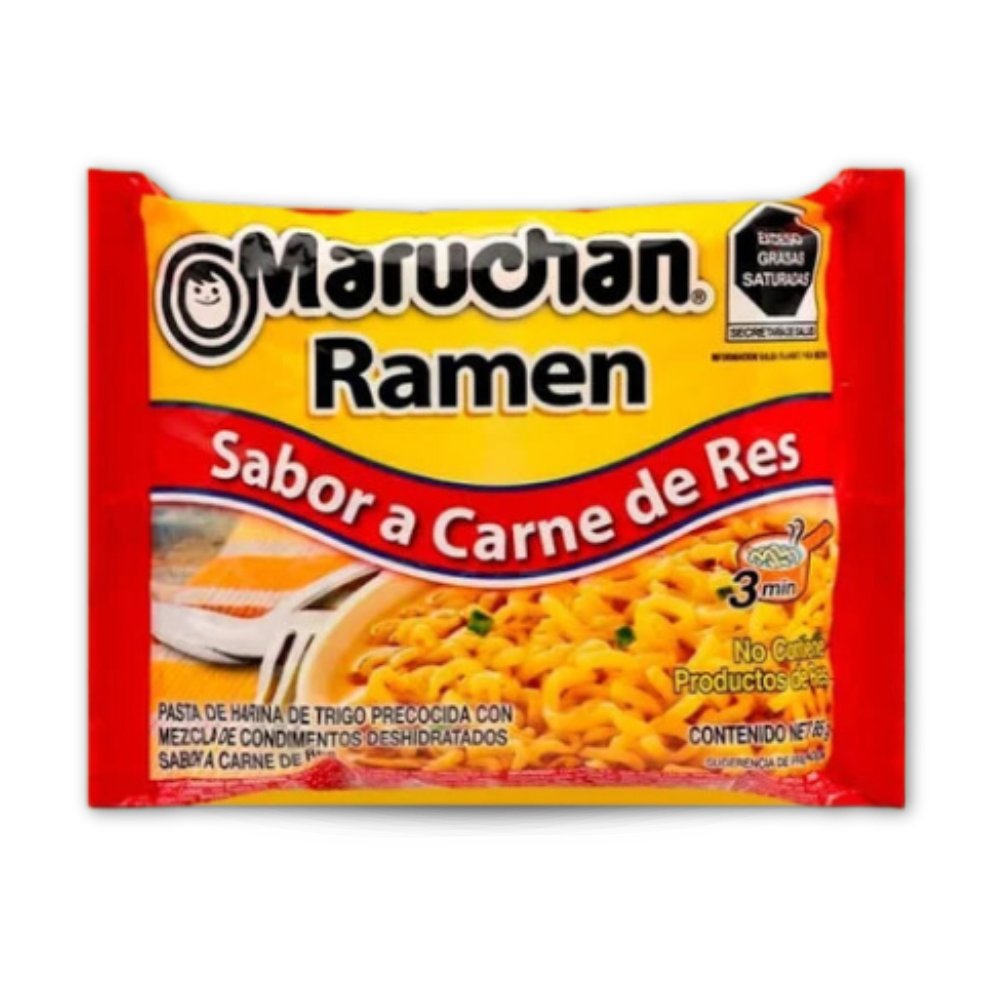 MARUCHAN RAMEN CARNE DE RES 85 GR1